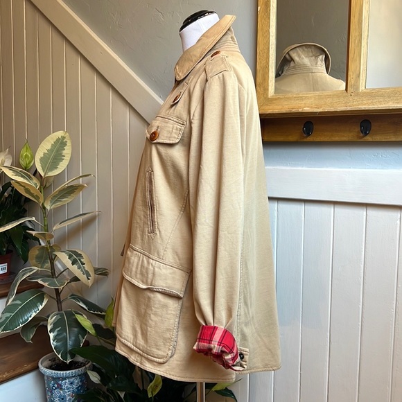 Ralph Lauren Blue Lable Iconic Country Style Cotton Twill Field Jacket in Beige - Picture 4 of 15